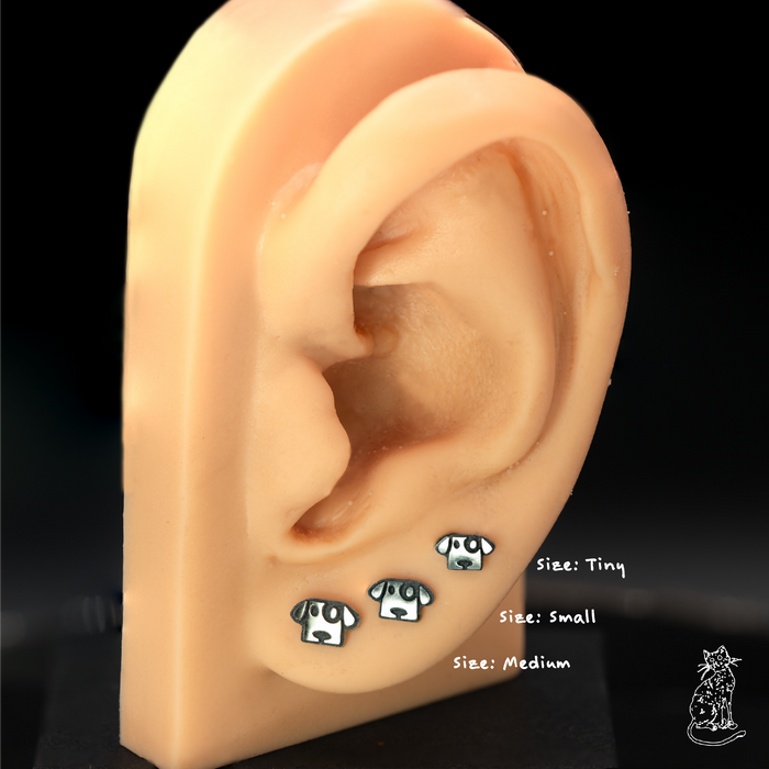 dog square on ear sizes
