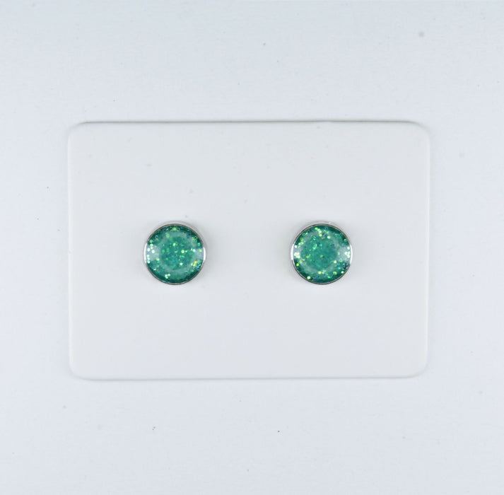 Magnetic_Clip_On_Invisible_Clipon_Stud_Pierced_Nonpierced_Earring_Earrings_Ear_Charm_Birthstone_Turquoise_Glitter_6mm_card