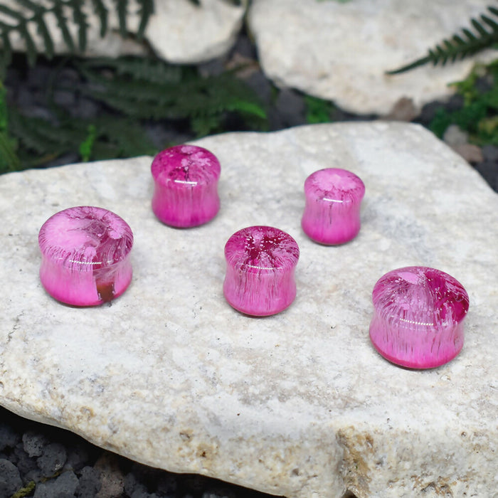 Ear Tunnels 10-18mm | Pair | Ear Plugs | Gauge Earrings | Gauged Plugs | Resin #140