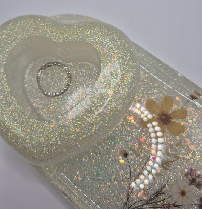 Yellow Heart Jewelry Tray
