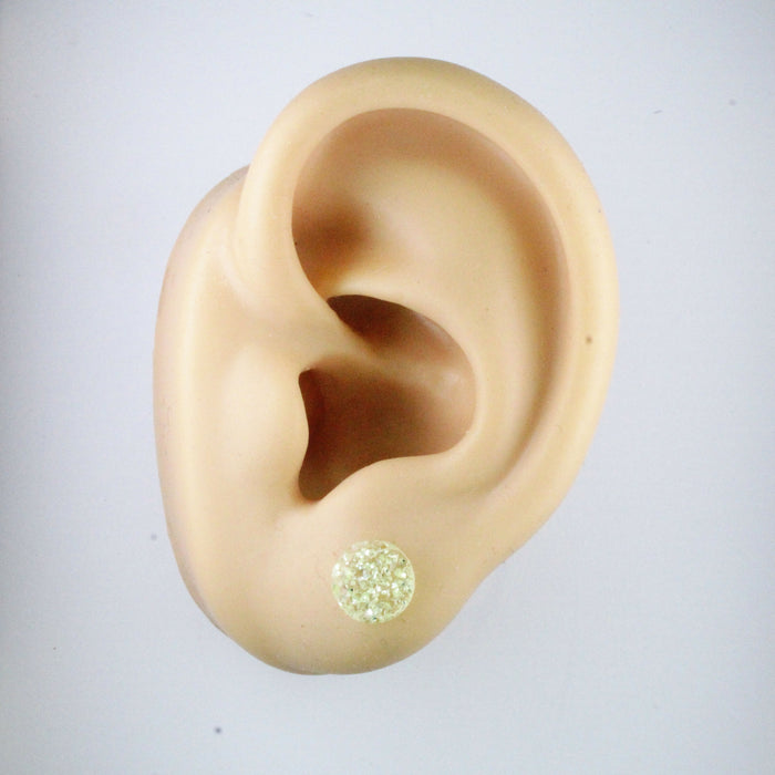 Magnetic_Clip_On_Invisible_Clipon_Stud_Pierced_Nonpierced_Earring_Earrings_Ear_FlatBack_Flat_Back__Glow_Dark_Luminescent_Druzy_Resin_8mm
