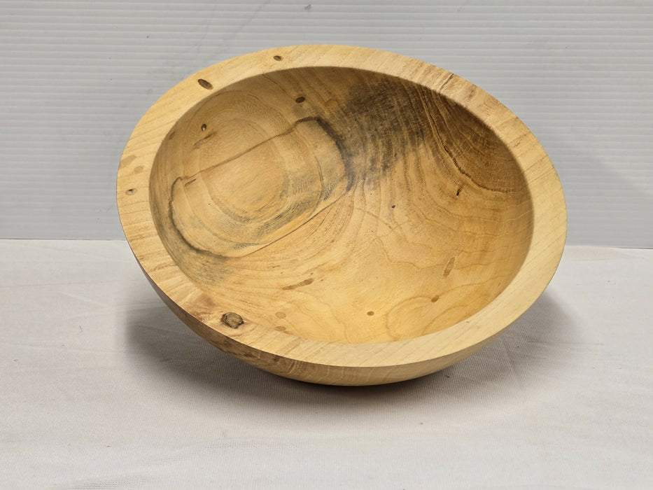 Hickory Bowl 11.25" Hand Turned