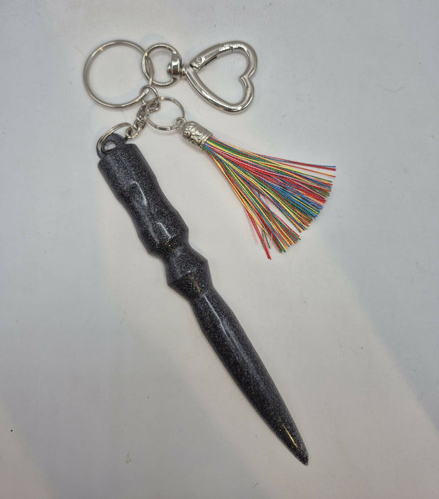 Black Dagger Safety Keychain