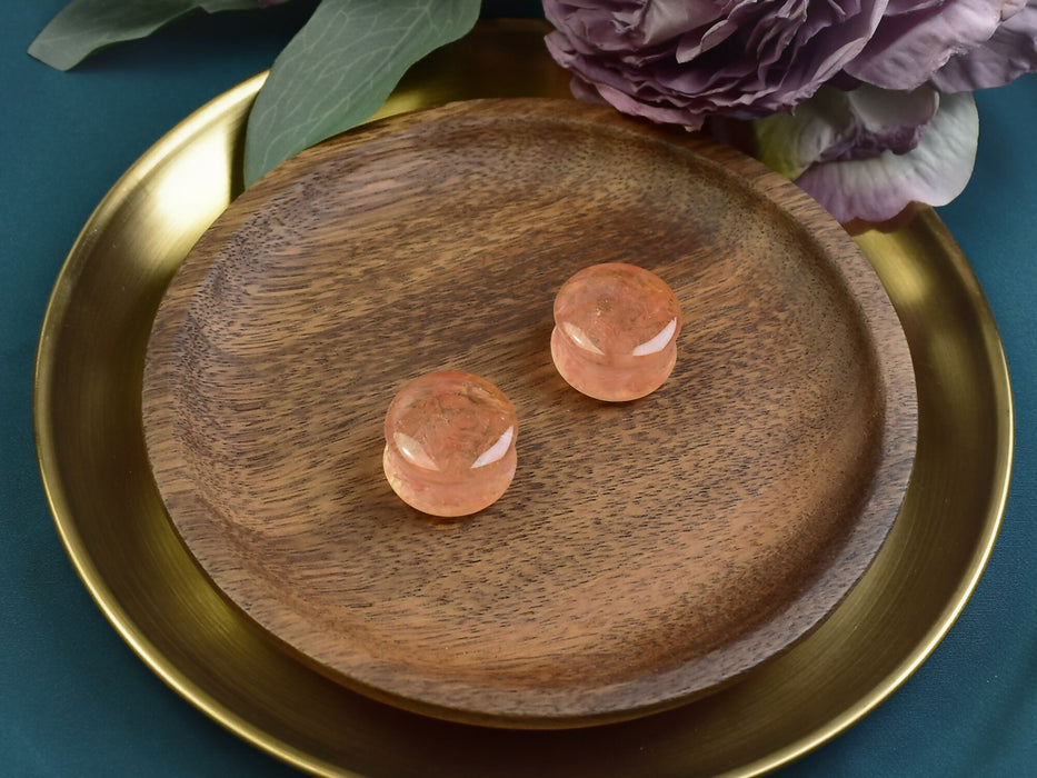 Ear Plugs 24mm Stone | Pair | Ear Plugs | Gauge Earrings | Gauged Plugs | Resin #525