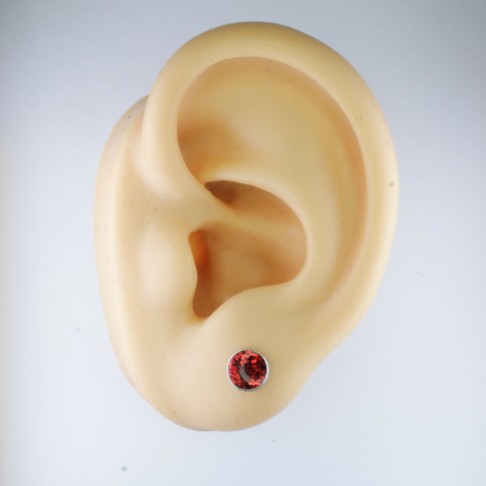 Magnetic_Clip_On_Invisible_Clipon_Stud_Pierced_Nonpierced_Earring_Earrings_Ear_Charm_Birthstone_July_Ruby_red_Glitter_10mm