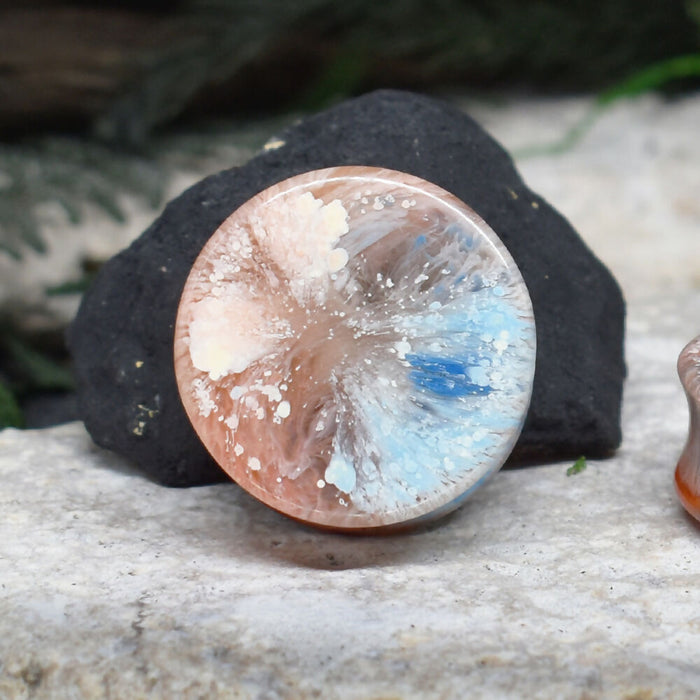Ear Tunnels 28mm | Pair | Ear Plugs | Gauge Earrings | Gauged Plugs | Resin #99
