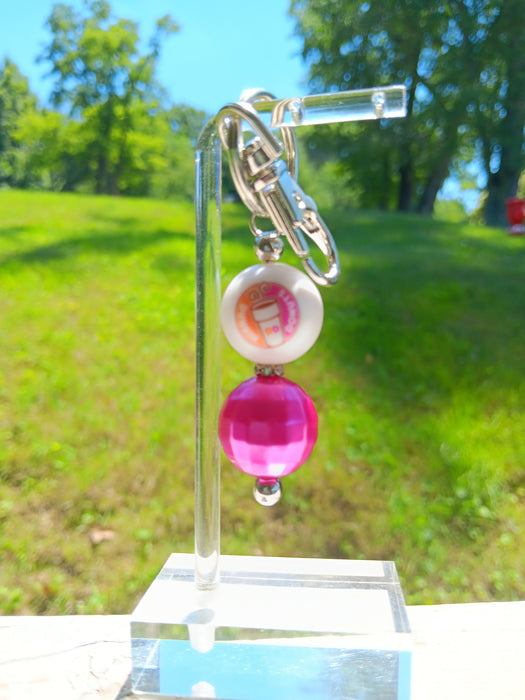 Dunkin' Coffee Keychain