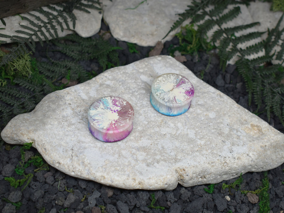 Ear Tunnels 28mm | Pair | Ear Plugs | Gauge Earrings | Gauged Plugs | Resin #97