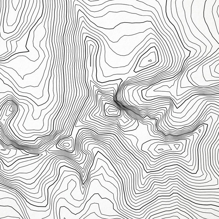Zoomed in view of Longs Peak, Colorado poster with a topographic map.