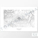 Mountain art print of Mount Adams, Washington with a topographic map. Black contour lines on a white background.