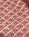 close up of the leaf/diamond motif