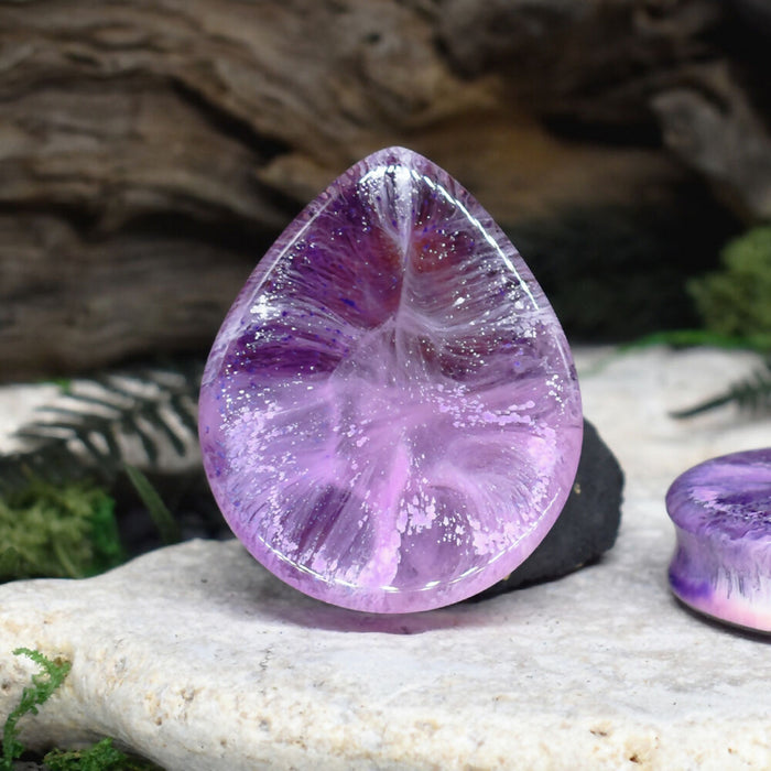Teardrop Ear Tunnels 48mm | Pair | Ear Plugs | Gauge Earrings | Gauged Plugs | Resin #184