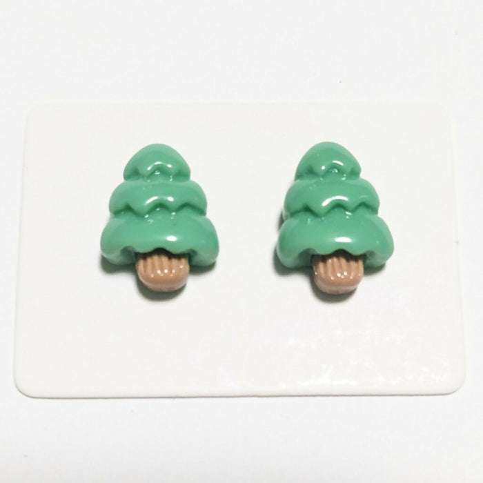Magnetic_Clip_On_Invisible_Clipon_Stud_Pierced_Nonpierced_Earring_Earrings_Ear_FlatBack_Resin_Christmas_Tree_Large_Card