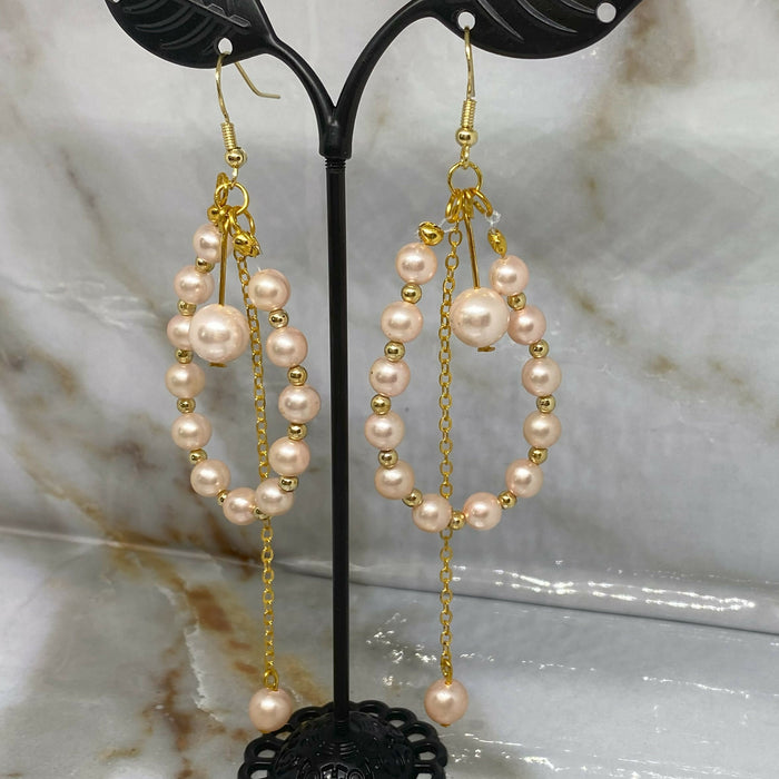 Vintage-Inspired Faux Pearl Earrings