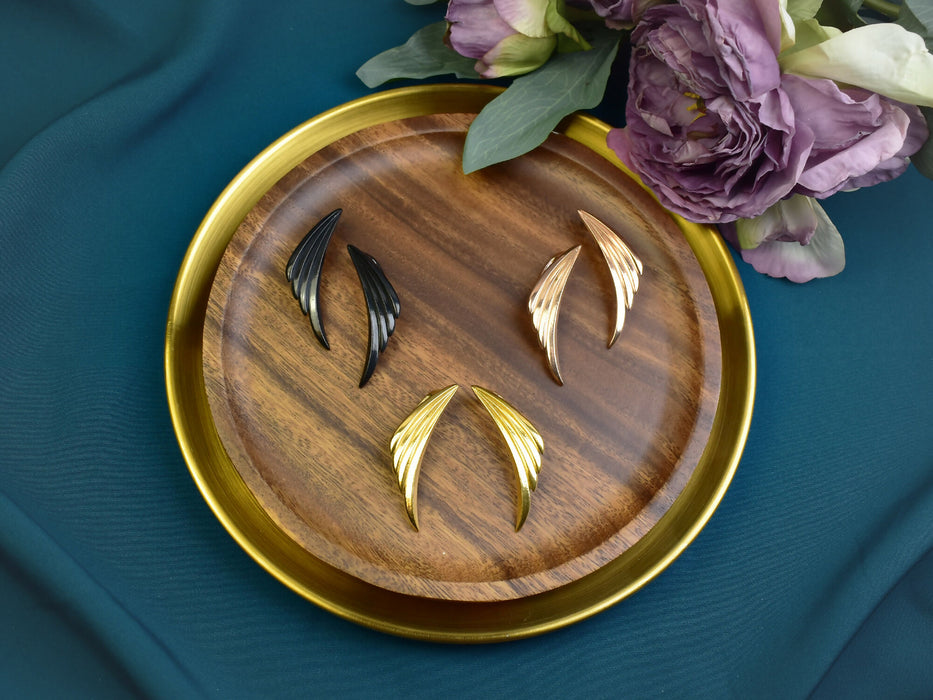 Stainless Steel Ear Weights in Shape of Angel Wings