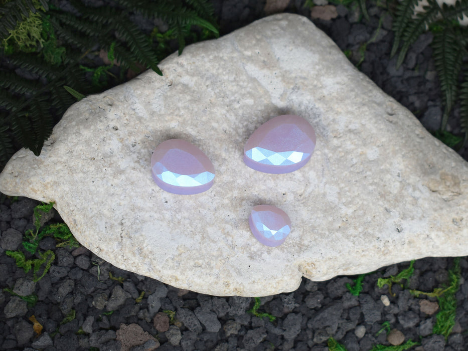 Faceted Teardrop Ear Tunnels 10-25mm | Pair | Ear Plugs | Gauge Earrings | Gauged Plugs | Resin #168