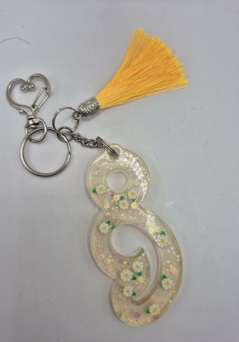 Semicolon Keychain (Daisy)