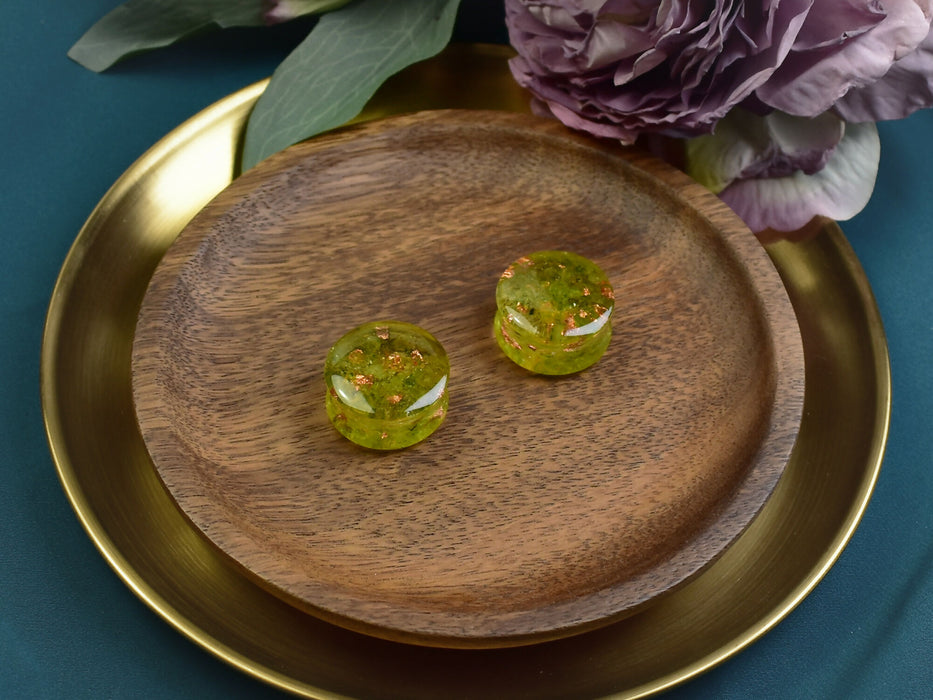 Ear Plugs 26mm Stone | Pair | Ear Plugs | Gauge Earrings | Gauged Plugs | Resin #530