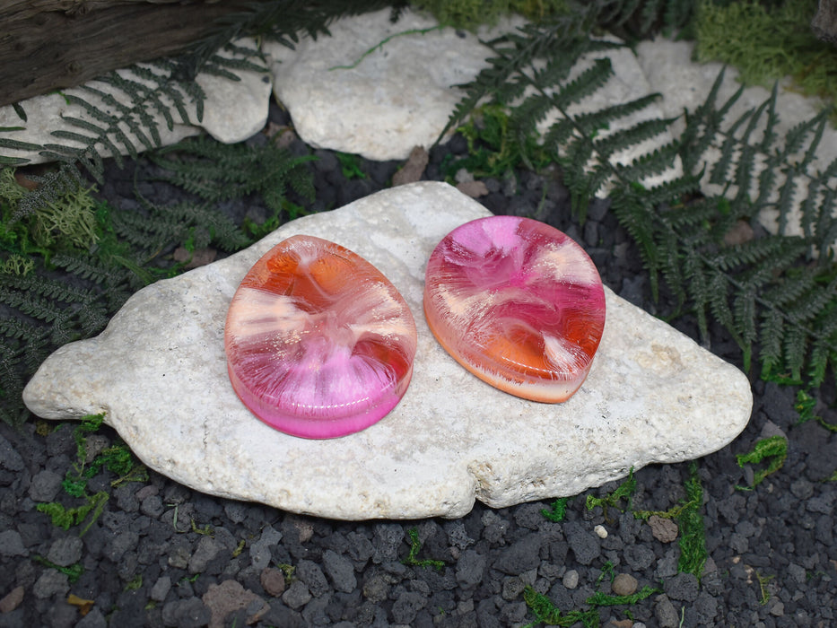 Teardrop Ear Tunnels 52mm | Pair | Ear Plugs | Gauge Earrings | Gauged Plugs | Resin #110