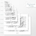 All sizes of horizontal prints for Sedona, Arizona poster with topographic map.