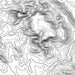 Close up of Sedona, Arizona decorative map.