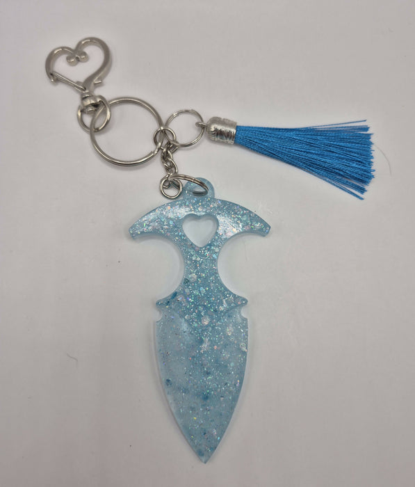 Dagger Safety Keychain (Blue)