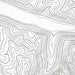Zoomed in view of Telluride, Colorado Ski Resort poster with a topographic map.