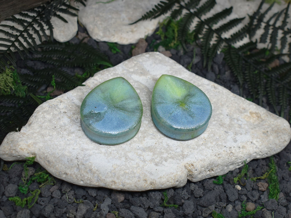 Teardrop Ear Tunnels 42mm | Pair | Ear Plugs | Gauge Earrings | Gauged Plugs | Resin #191
