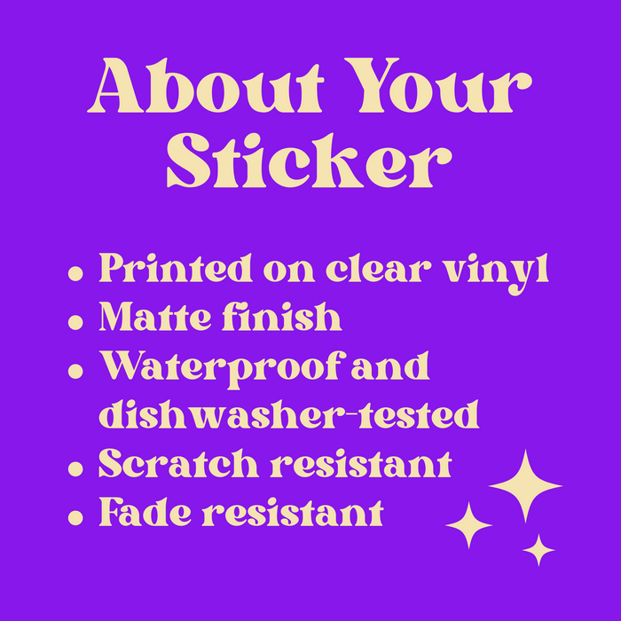 About Your Sticker Clear StickerBlitz