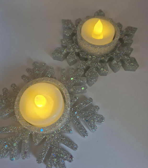 Snowflake Tealight Holders