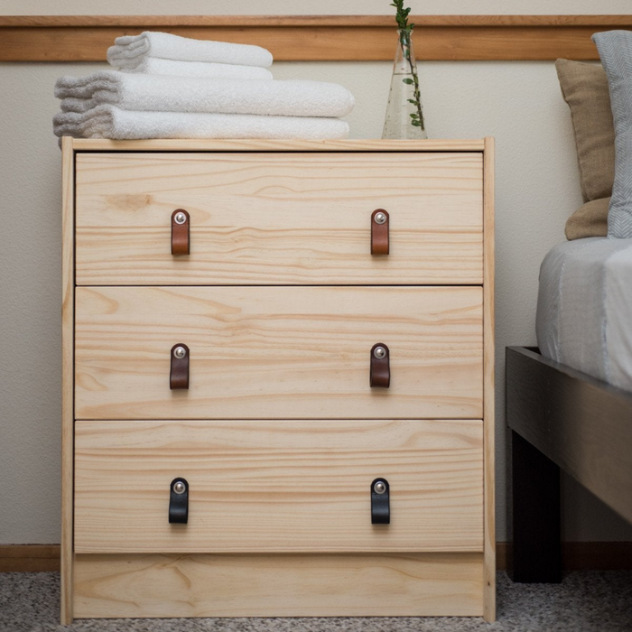 Leather Drawer Pull - The Hawthorne (Small)