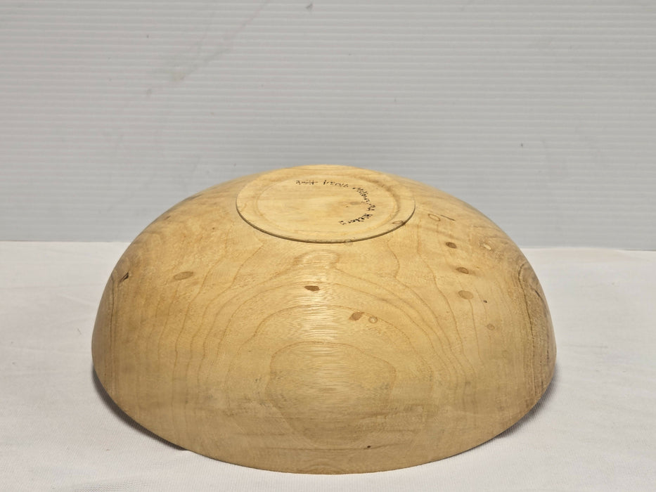 Hickory Bowl 11.25" Hand Turned