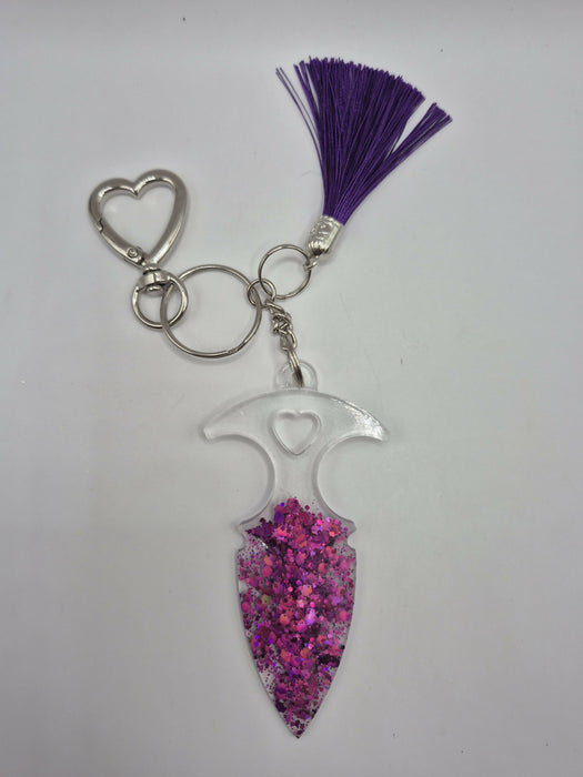 Dagger Safety Keychain (Purple)