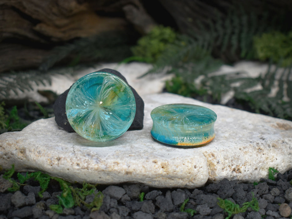 Ear Tunnels 34mm | Pair | Ear Plugs | Gauge Earrings | Gauged Plugs | Resin #73