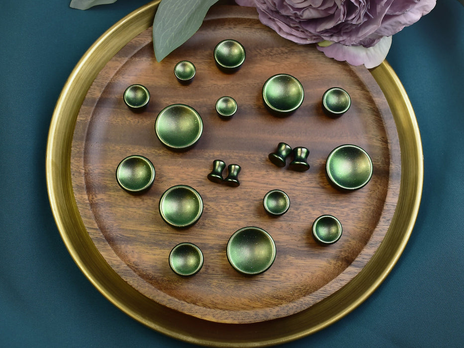 Mayan Flare Concave Ear Tunnels 6-25mm | Pair | Ear Plugs | Gauge Earrings | Gauged Plugs | Resin #474