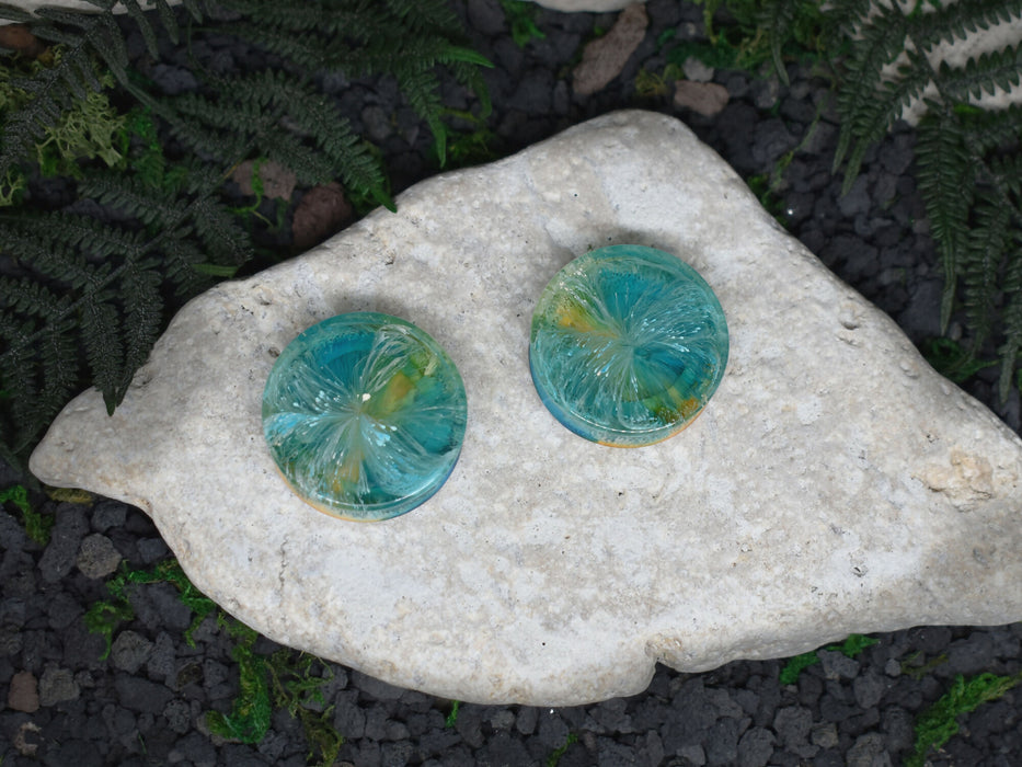 Ear Tunnels 34mm | Pair | Ear Plugs | Gauge Earrings | Gauged Plugs | Resin #73