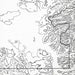 Close up of Yellowstone National Park decorative map.