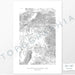 Yellowstone National Park poster with black and white contour lines to represent topography