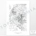 Vertical orientation Zion National Park poster with topographic map design.