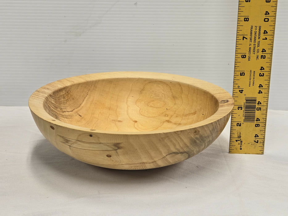 Hickory Bowl 11.25" Hand Turned