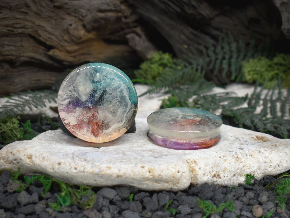 Ear Tunnels 48mm | Pair | Ear Plugs | Gauge Earrings | Gauged Plugs | Resin #70