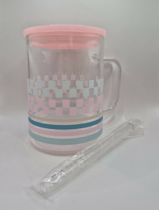 Light Pink Glass Mug