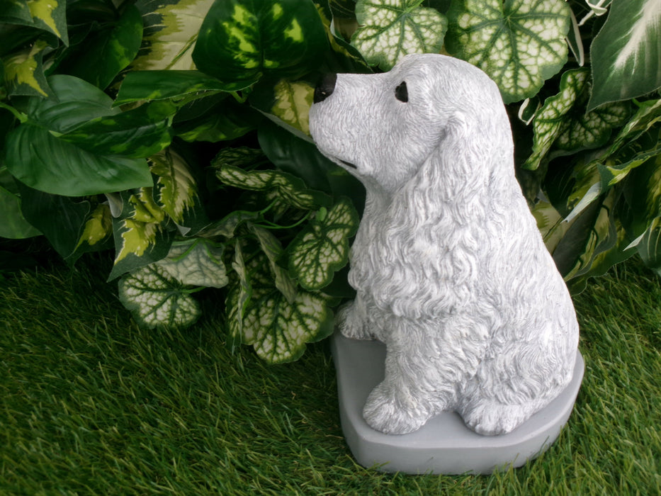 Cocker Spaniel Concrete Statue 5x6x9" High