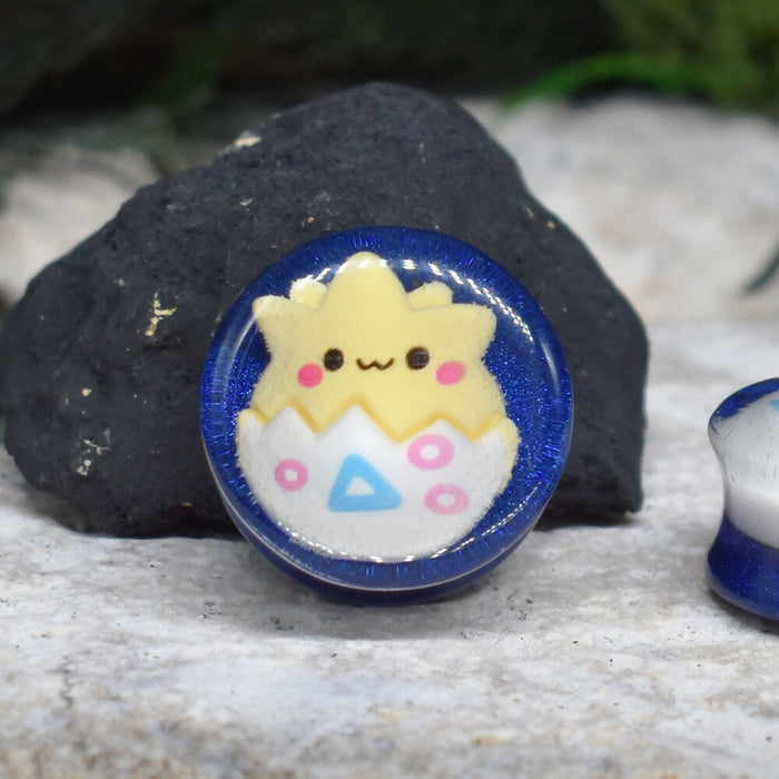 Ear Tunnels 22-25mm Togepi | Pair | Ear Plugs | Gauge Earrings | Gauged Plugs | Resin #118