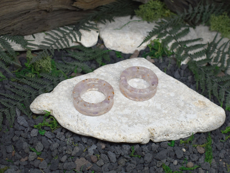 Thick-Wall Ear Tunnels 38mm Jade | Pair | Ear Plugs | Gauge Earrings | Gauged Plugs | Resin #89