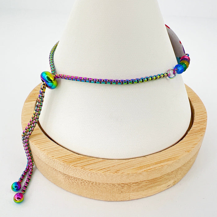 Bracelets Beaded Circle Adjustable Chain Bracelet
