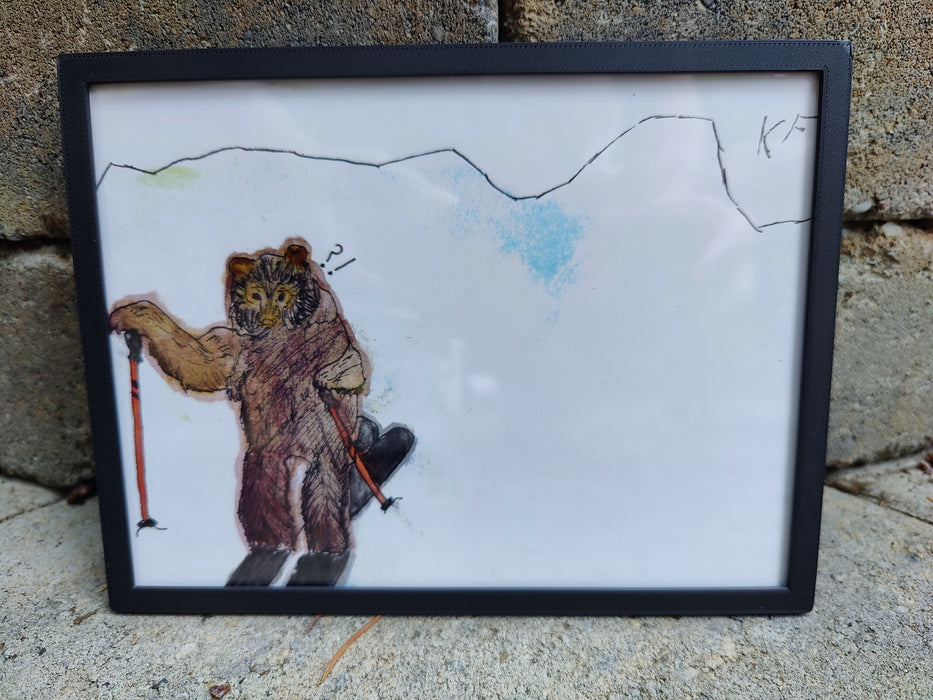 Skiing Bear - Limited Edition Art Print