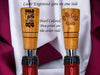 Cherry Bottle Stopper with Engraved "Hold My Drink..." Slate Coaster Set - DogPound Creations
