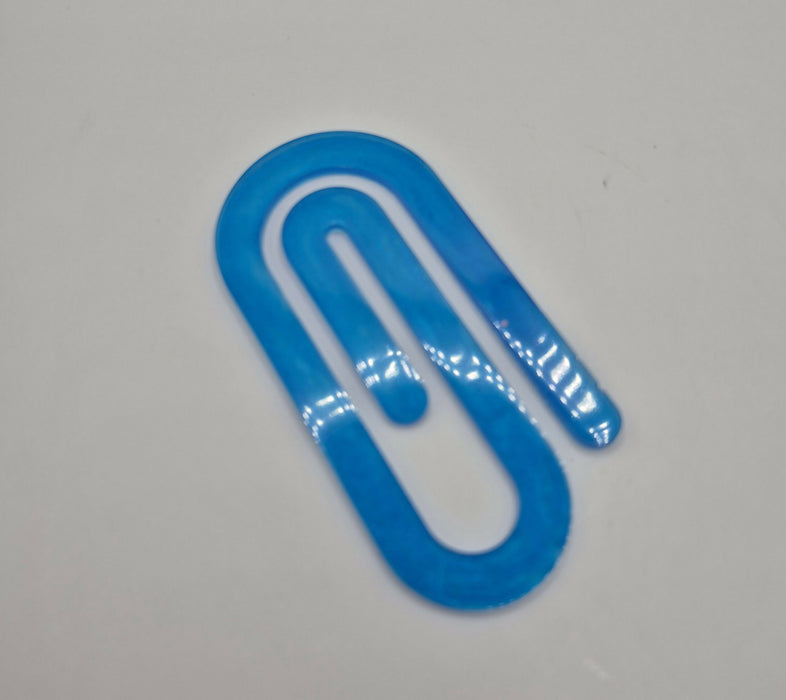 Blue Paperclip Bookmark