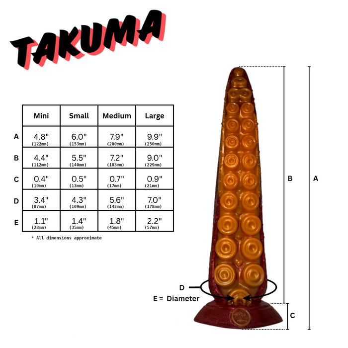 NSFW * Takuma - The Nanaimoteuthis Dildo (Customized) * Body-Safe Platinum Cure Silicone